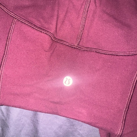 Lululemon Maroon Leggings - Picture 5 of 5